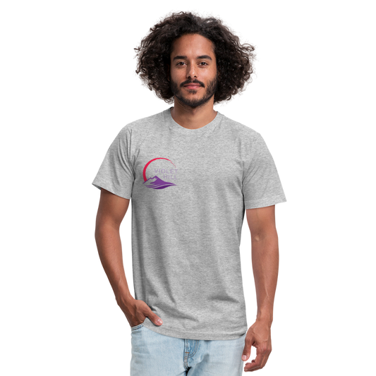 Unisex Jersey T-Shirt by Bella + Canvas - heather gray