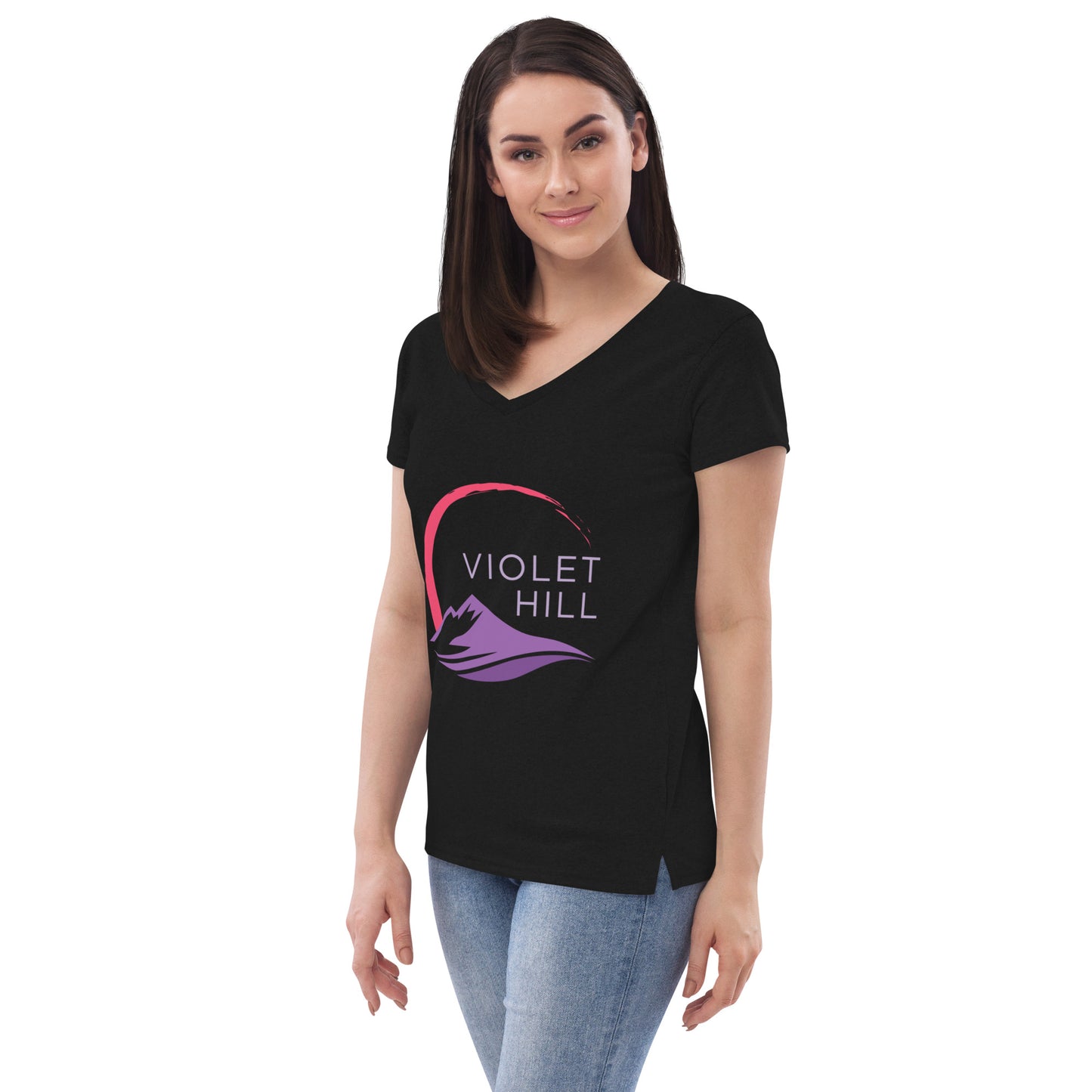 Women’s recycled v-neck t-shirt