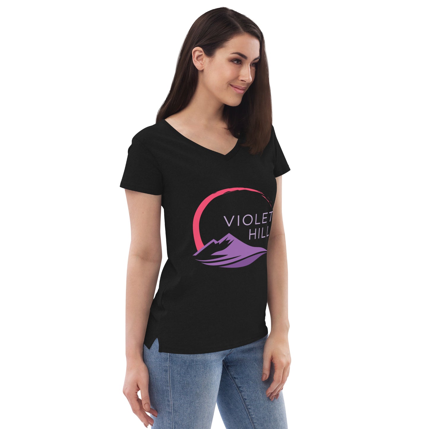 Women’s recycled v-neck t-shirt