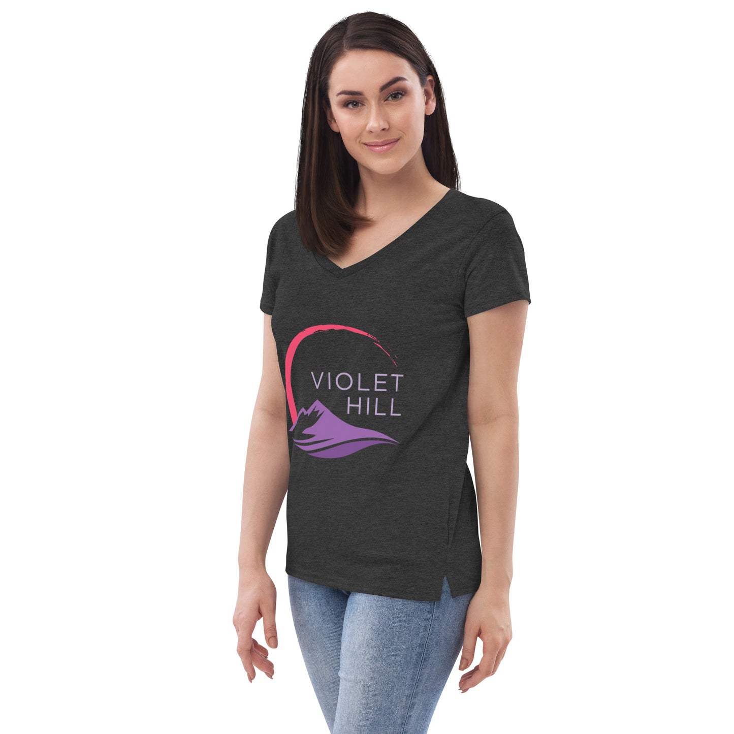 Women’s recycled v-neck t-shirt