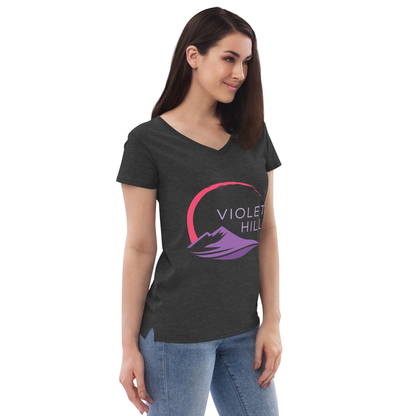 Women’s recycled v-neck t-shirt