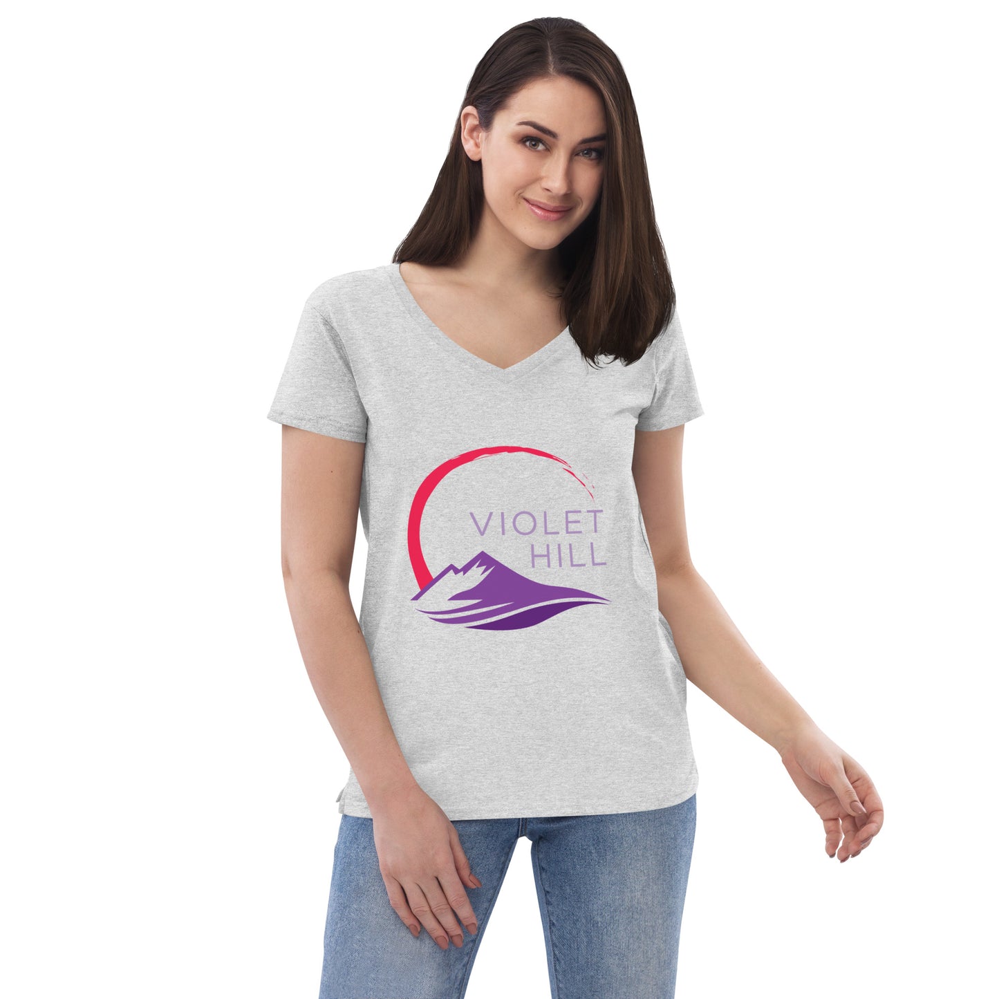 Women’s recycled v-neck t-shirt