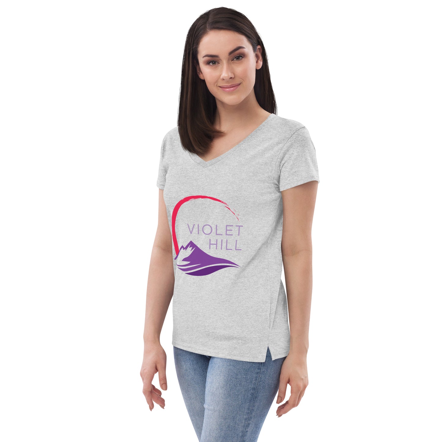 Women’s recycled v-neck t-shirt