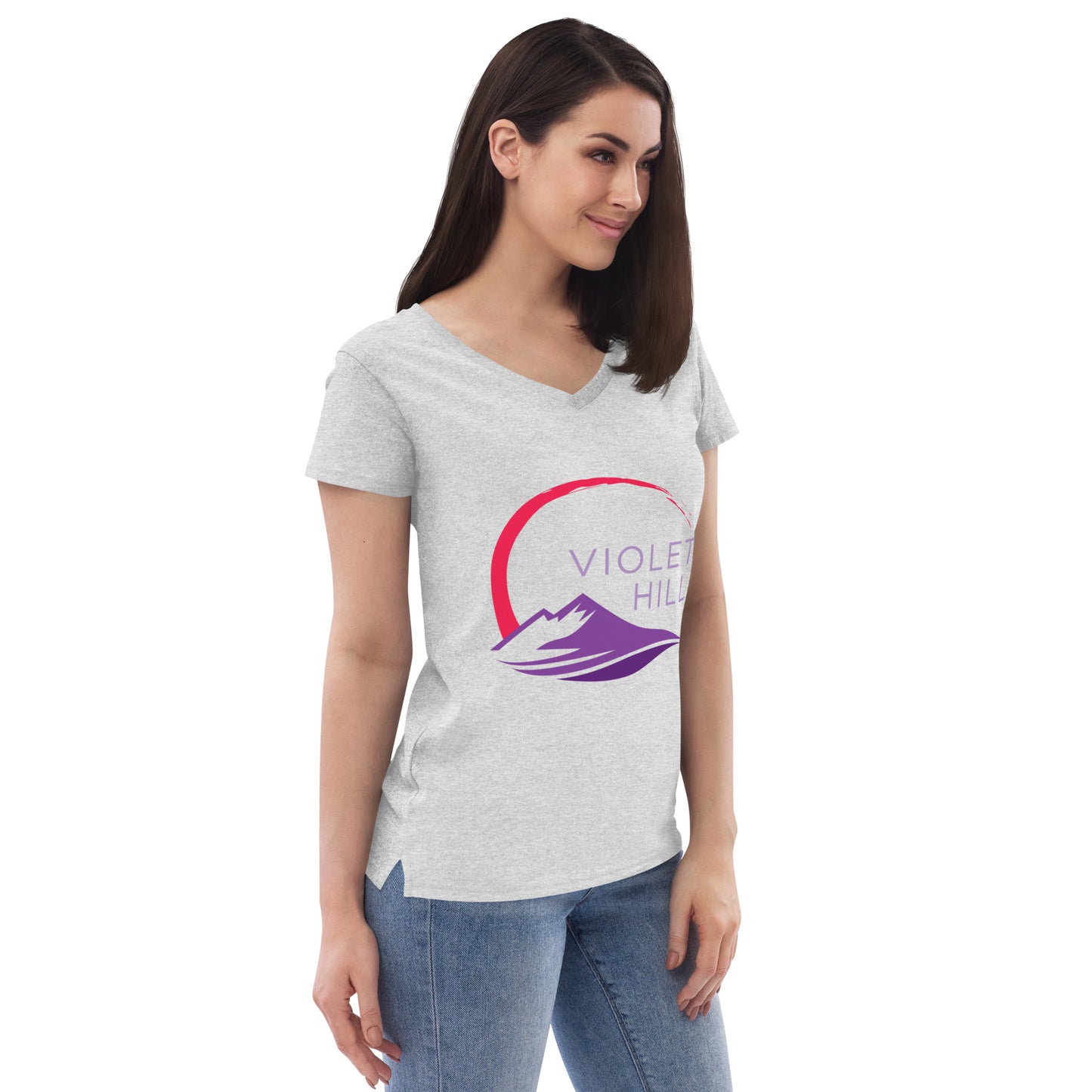 Women’s recycled v-neck t-shirt
