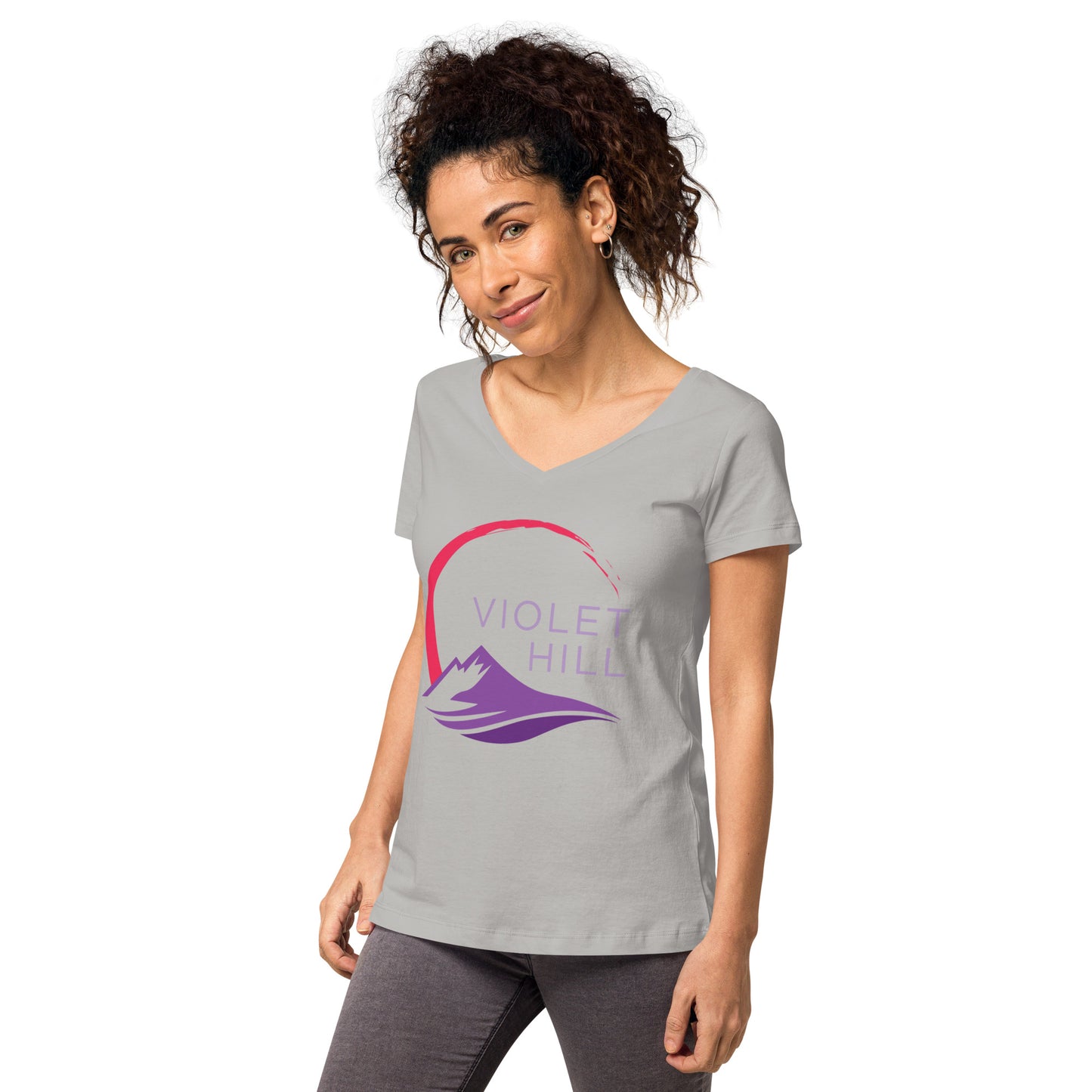 Women’s fitted v-neck t-shirt