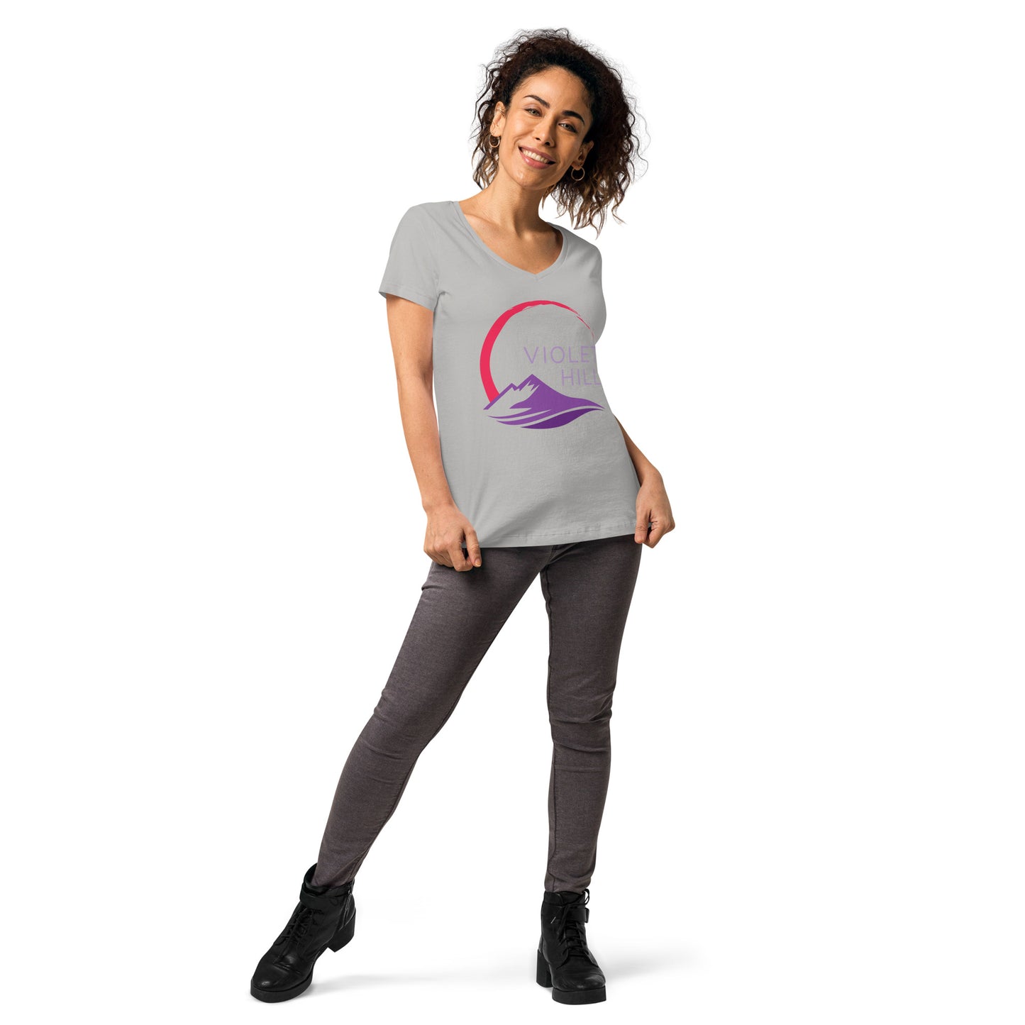 Women’s fitted v-neck t-shirt