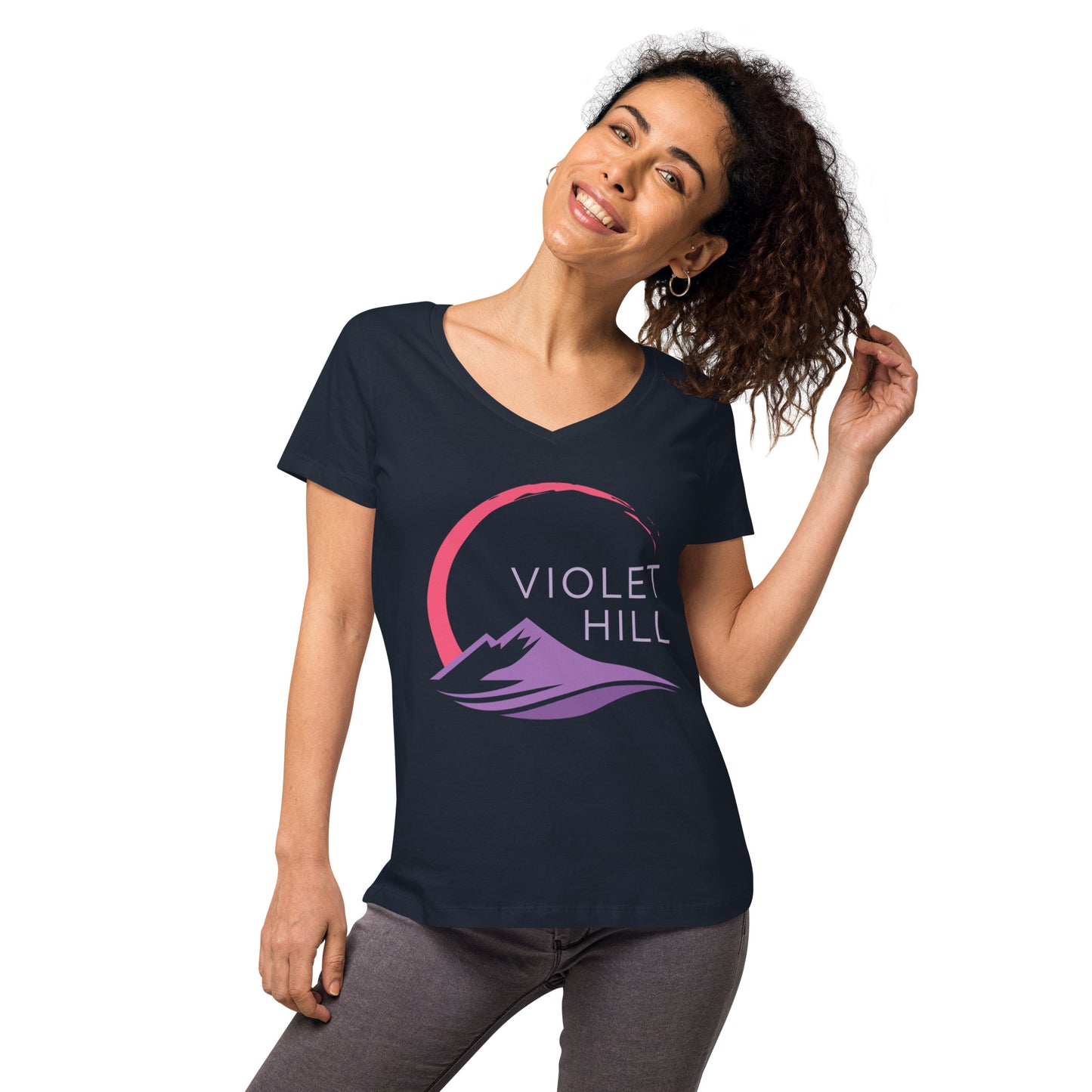 Women’s fitted v-neck t-shirt