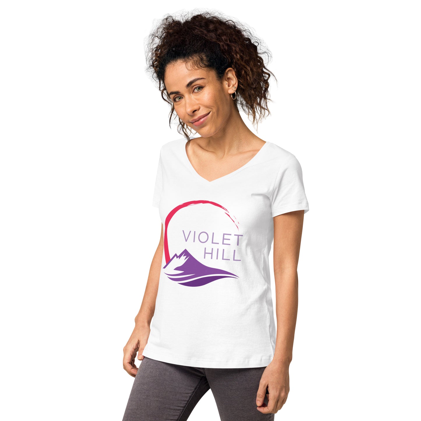 Women’s fitted v-neck t-shirt